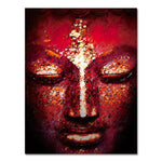 Tableau Bouddha Rouge