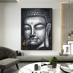 Tableau Bouddha <br> Noir et Blanc