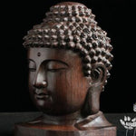 Tête de Bouddha <br> Bois