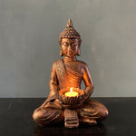 Statue Bouddha Avec Bougie
