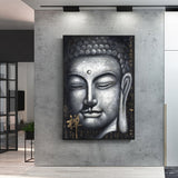 Tableau Bouddha <br> Noir et Blanc