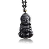 Pendentif Bouddha Obsidienne